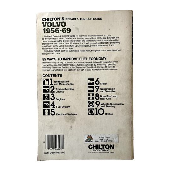 Repair Manual Volvo PV 444 544 P 210 121 122 S 142 144 145 P 1800 S 164 VGC - Picture 2 of 4